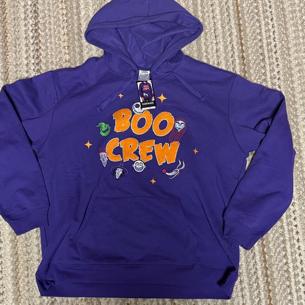 Disney Tim Burton A Night Before Christmas Hoodie Sweatshirt Boo Crew NWT XXL